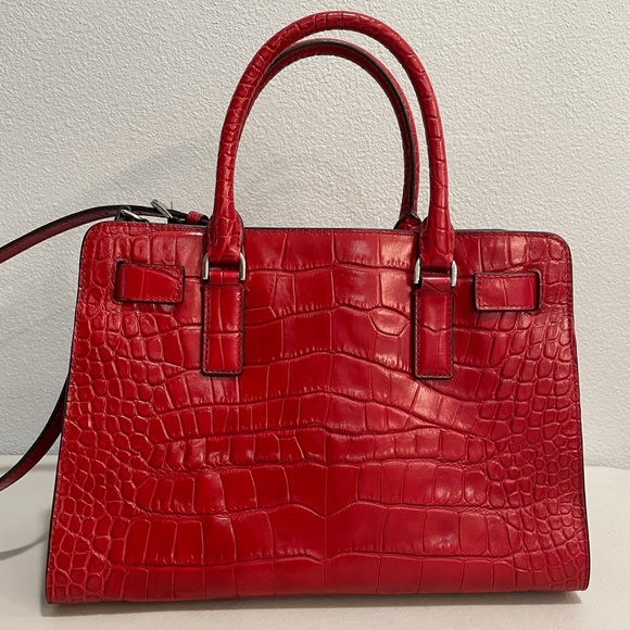 Michael Kors Handbag - Red Alligator Leather Skin - Picture 3 of 7